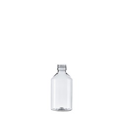 250ml Clear PET Pharma Veral, 28mm ROPP Neck